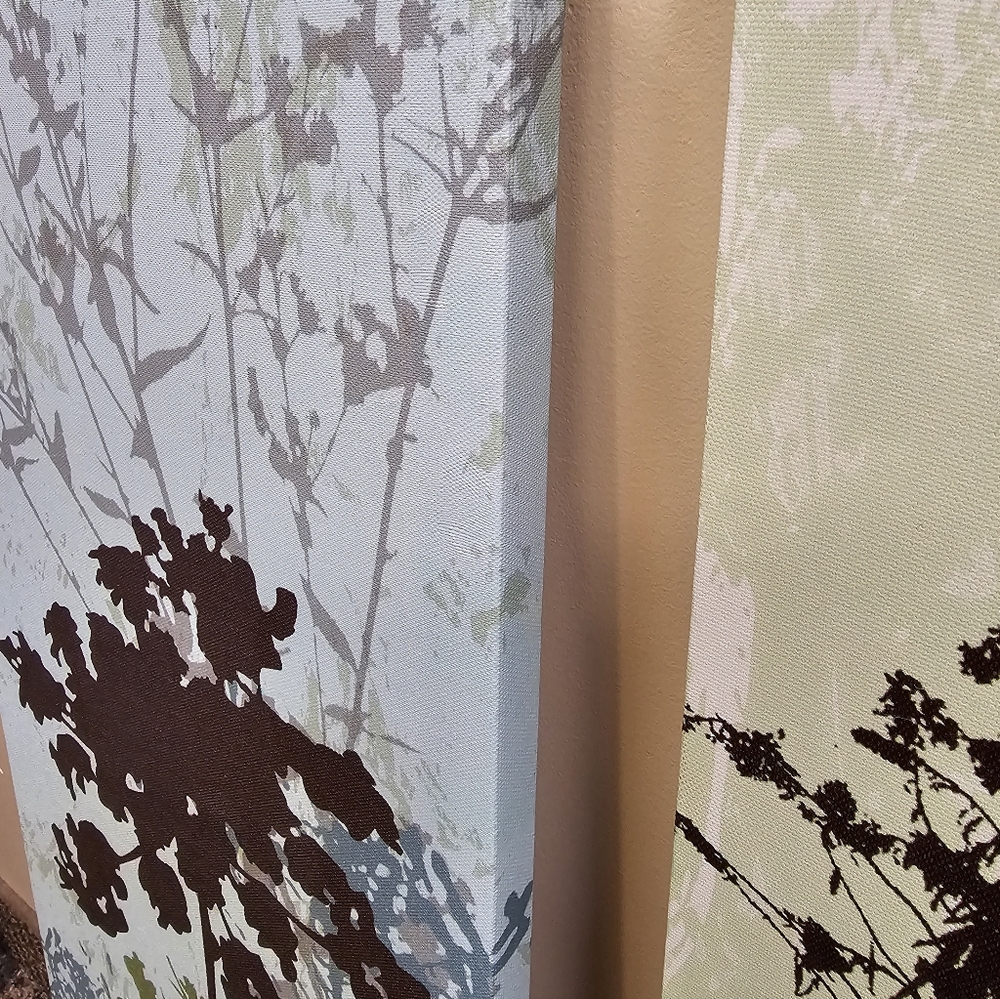Floral Wall Art Set - Brown, Green, Gray - Picture 3 of 5